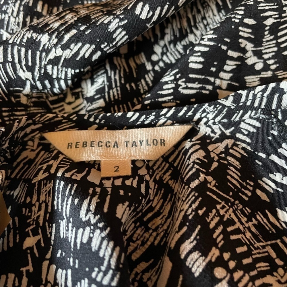 Rebecca Taylor black and white top - Picture 4 of 6